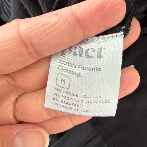 Pact Charlie Jumpsuit Black Sz Medium - Picture 15 of 16